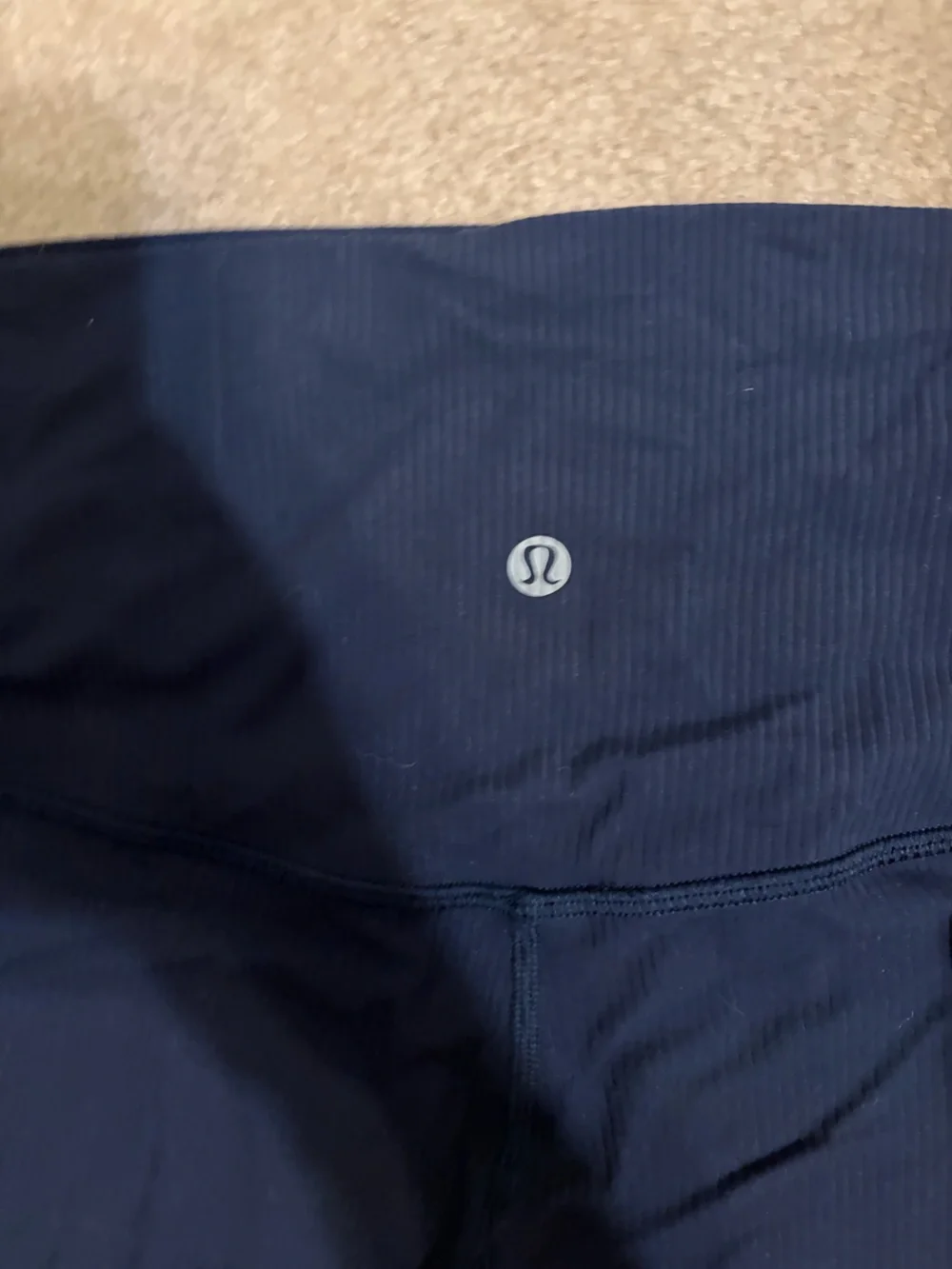 lululemon Cropped Ribbed Leggings - Navy (Priced Low!)